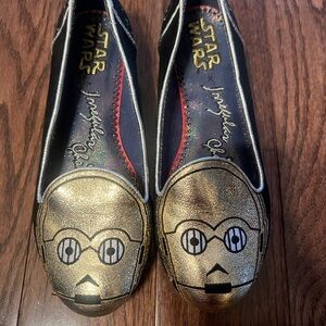 Star Wars C-3PO Gold and Black Loafers